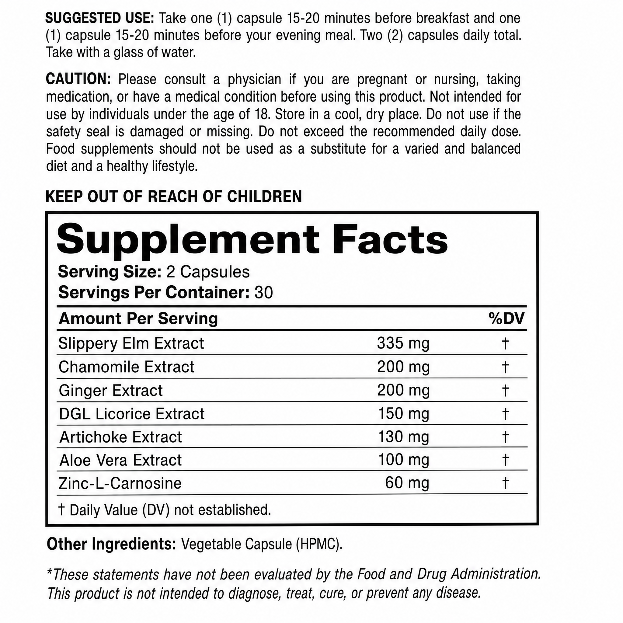 RefluxCare Advanced Digestive Formula
